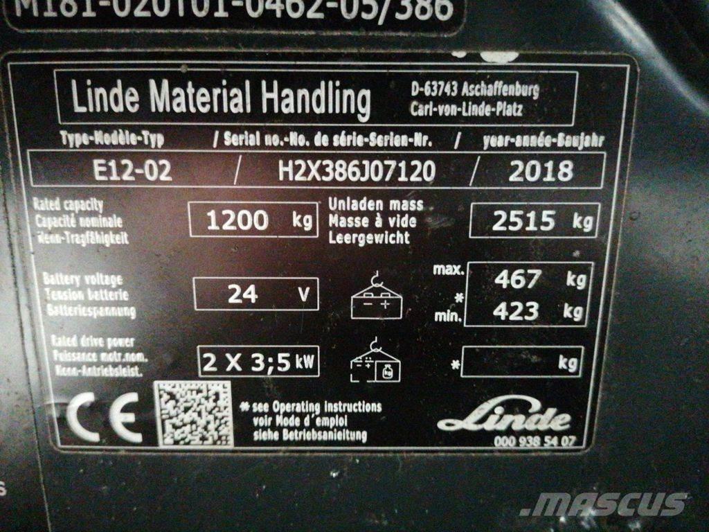 Linde E12-02 Carrelli elevatori elettrici