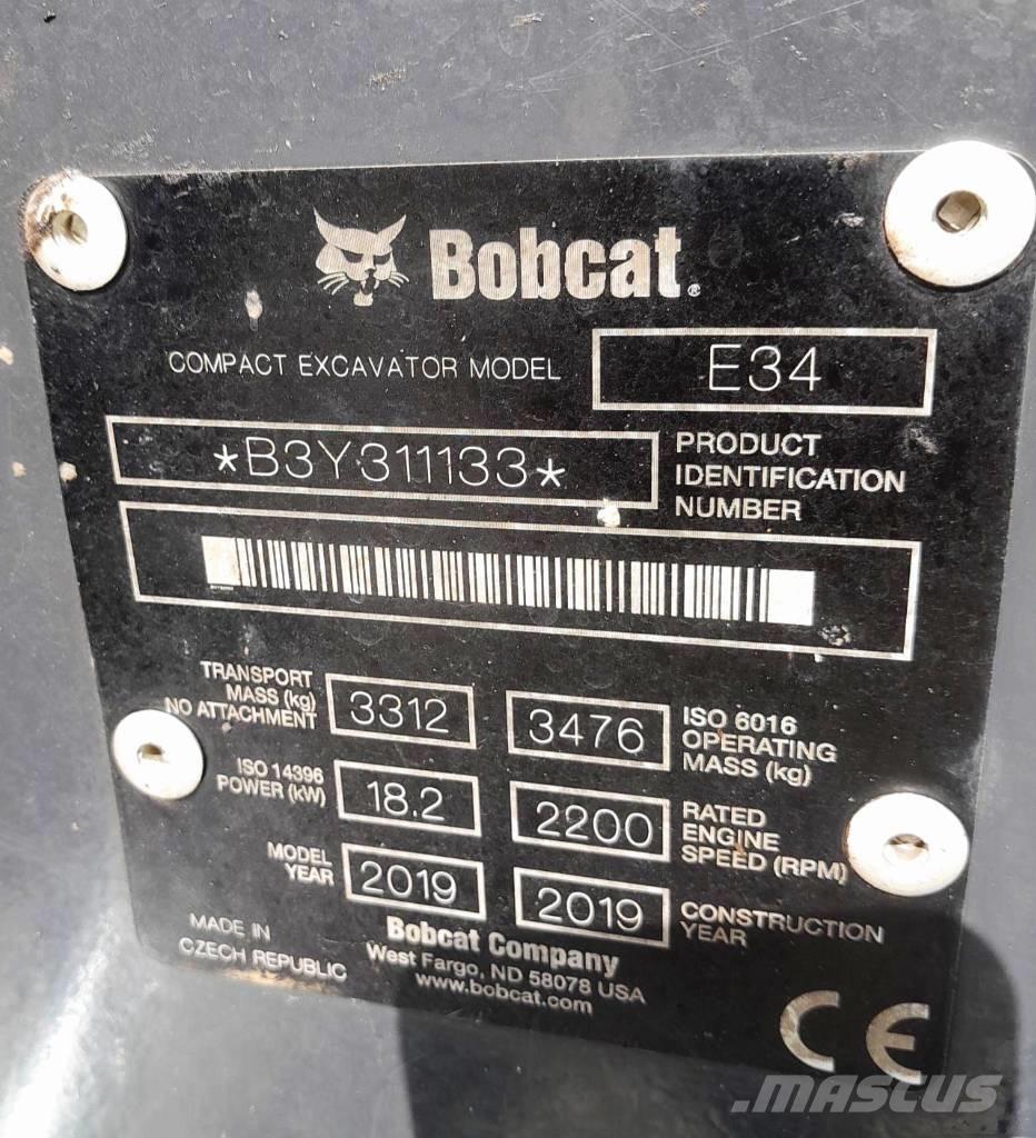 Bobcat E34 Miniescavatori
