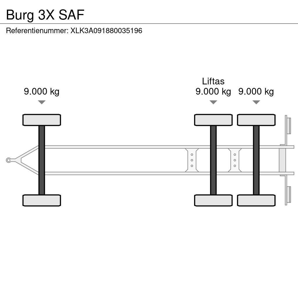 Burg 3X SAF Rimorchi portacontainer