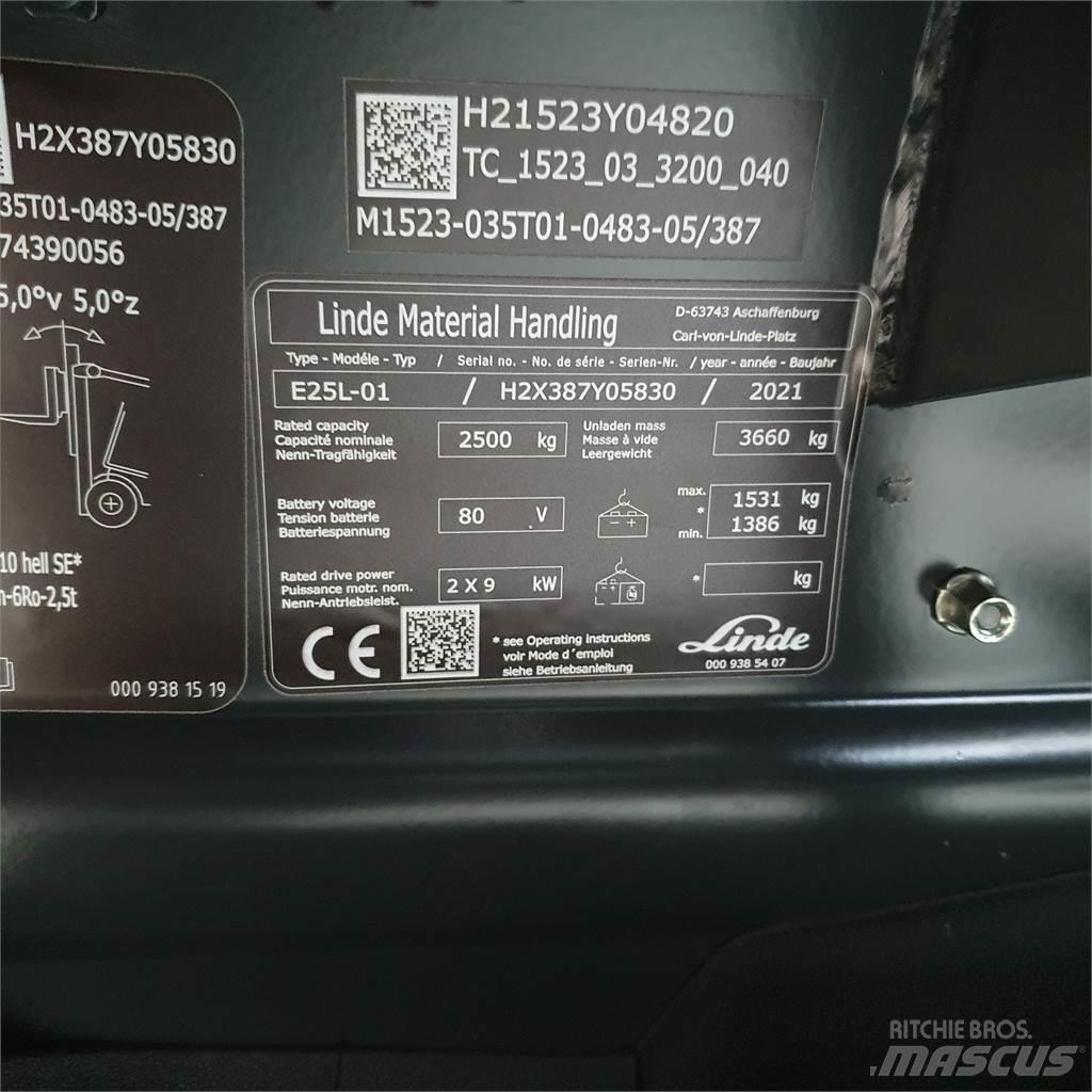 Linde E25L Carrelli elevatori elettrici