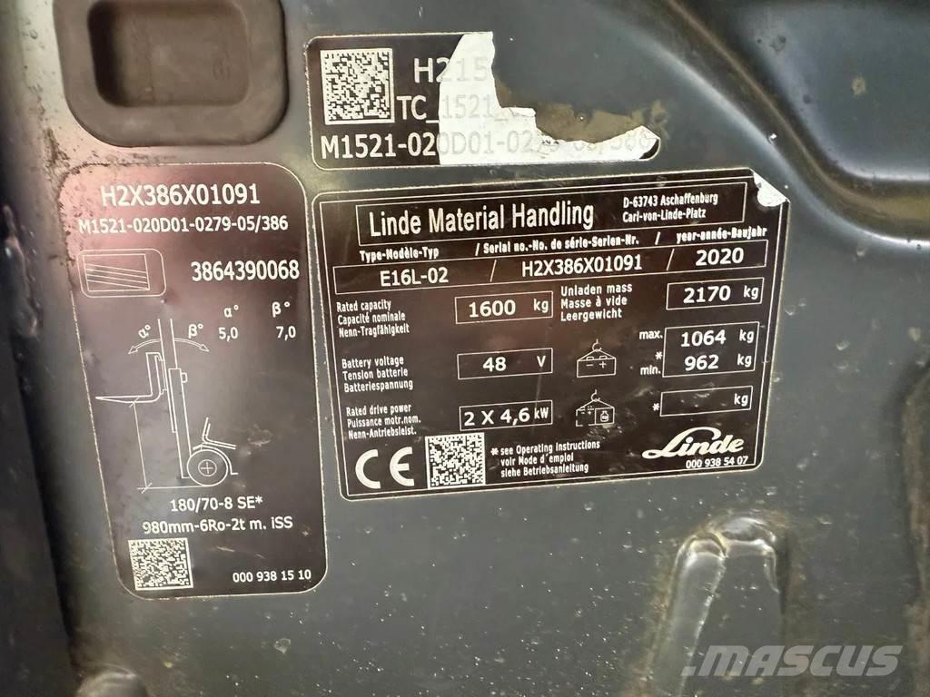 Linde E16L-02 Carrelli elevatori-Altro