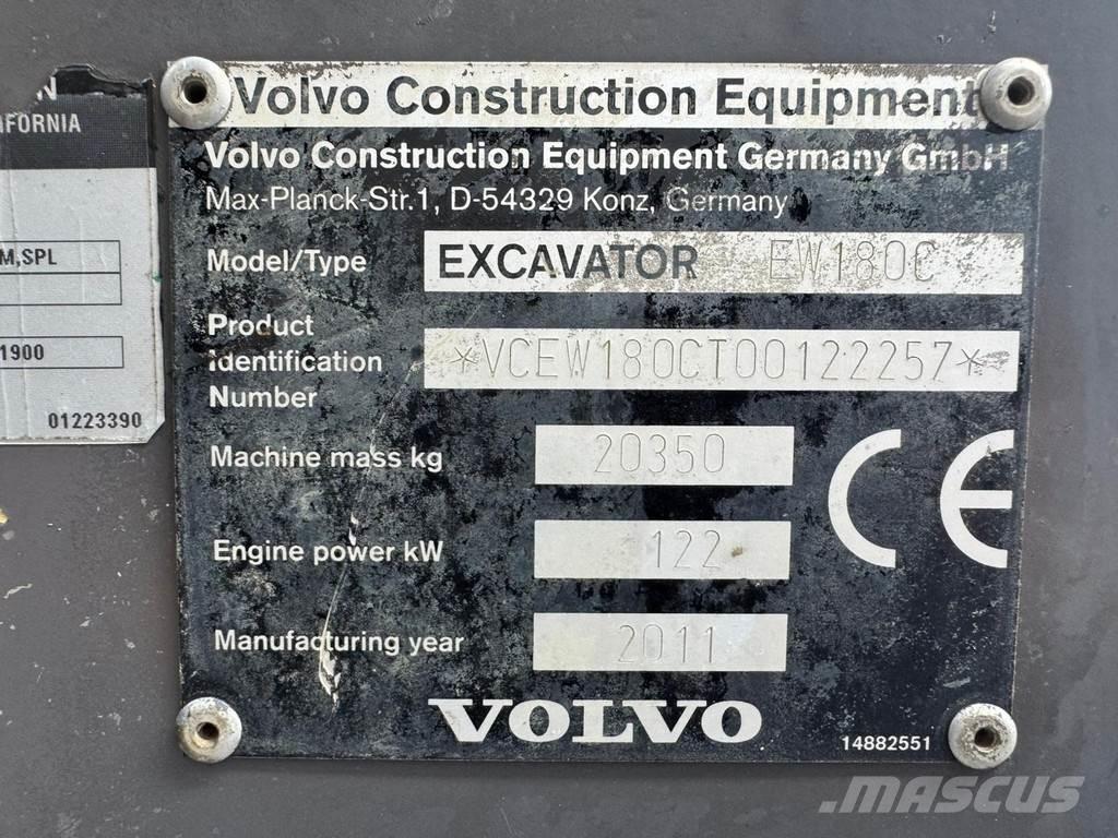 Volvo EW180C Escavatori gommati