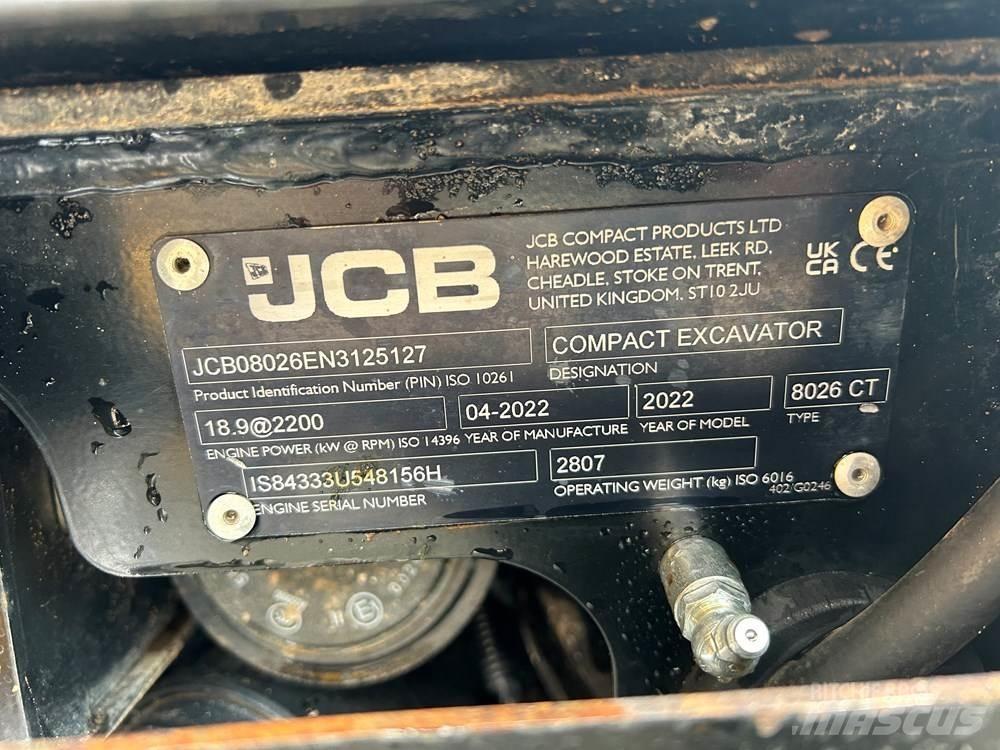 JCB 8026 CTS Miniescavatori