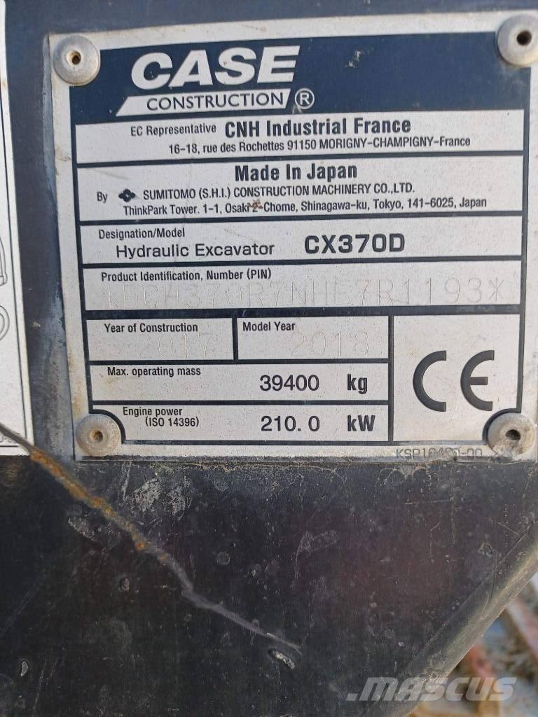 CASE CX 370 D Escavatori cingolati
