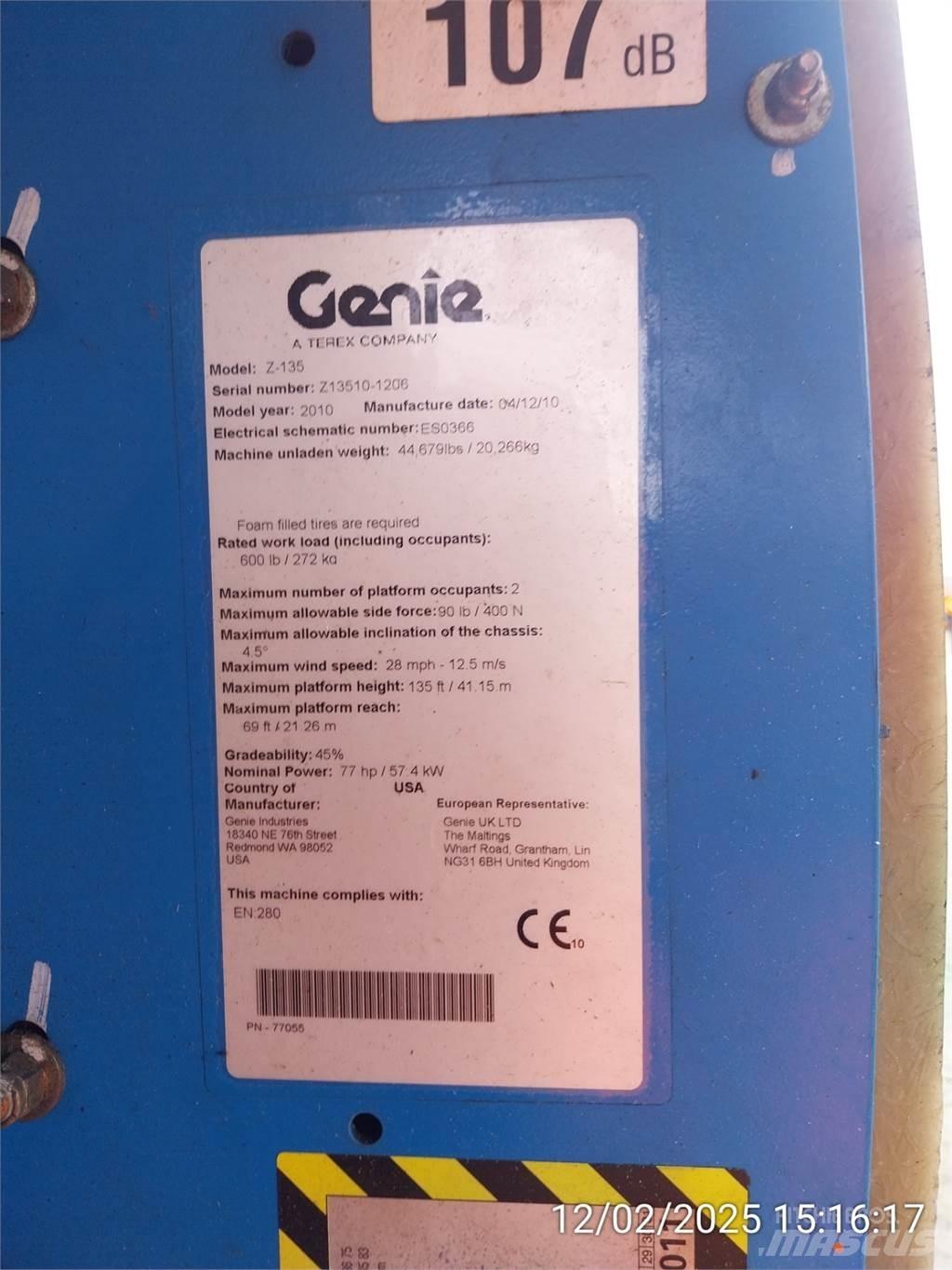 Genie Z135/70 Piattaforme a braccio articolato
