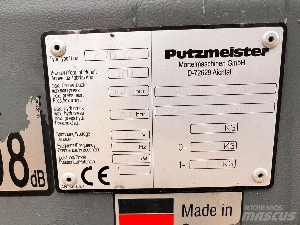 Putzmeister P 715 TD Autopompe per calcestruzzo