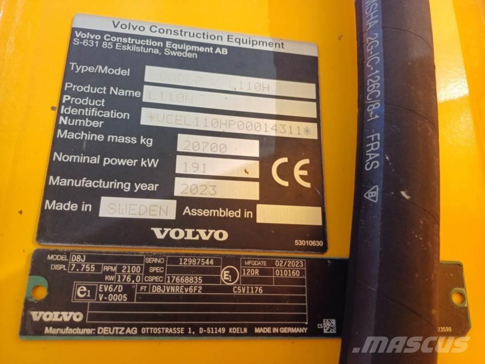 Volvo L110H Pale gommate