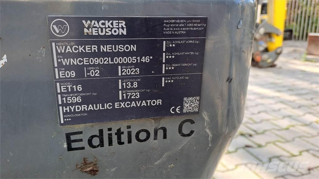 Wacker Neuson ET16 Escavatori cingolati