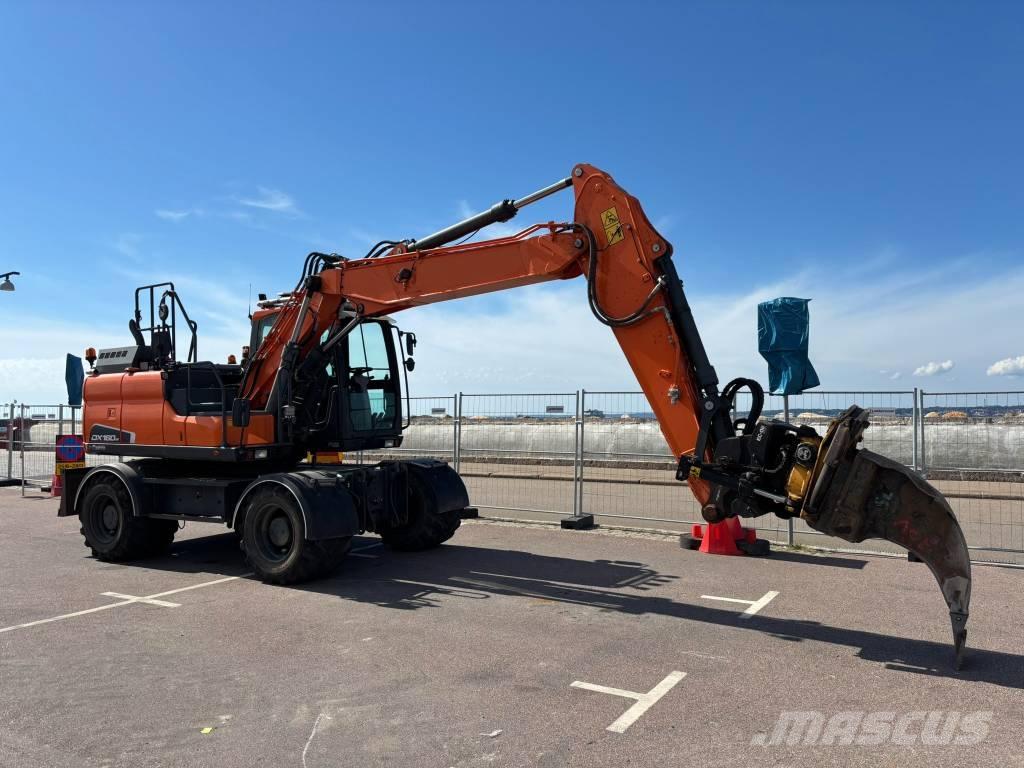Doosan DX 160 W Escavatori gommati
