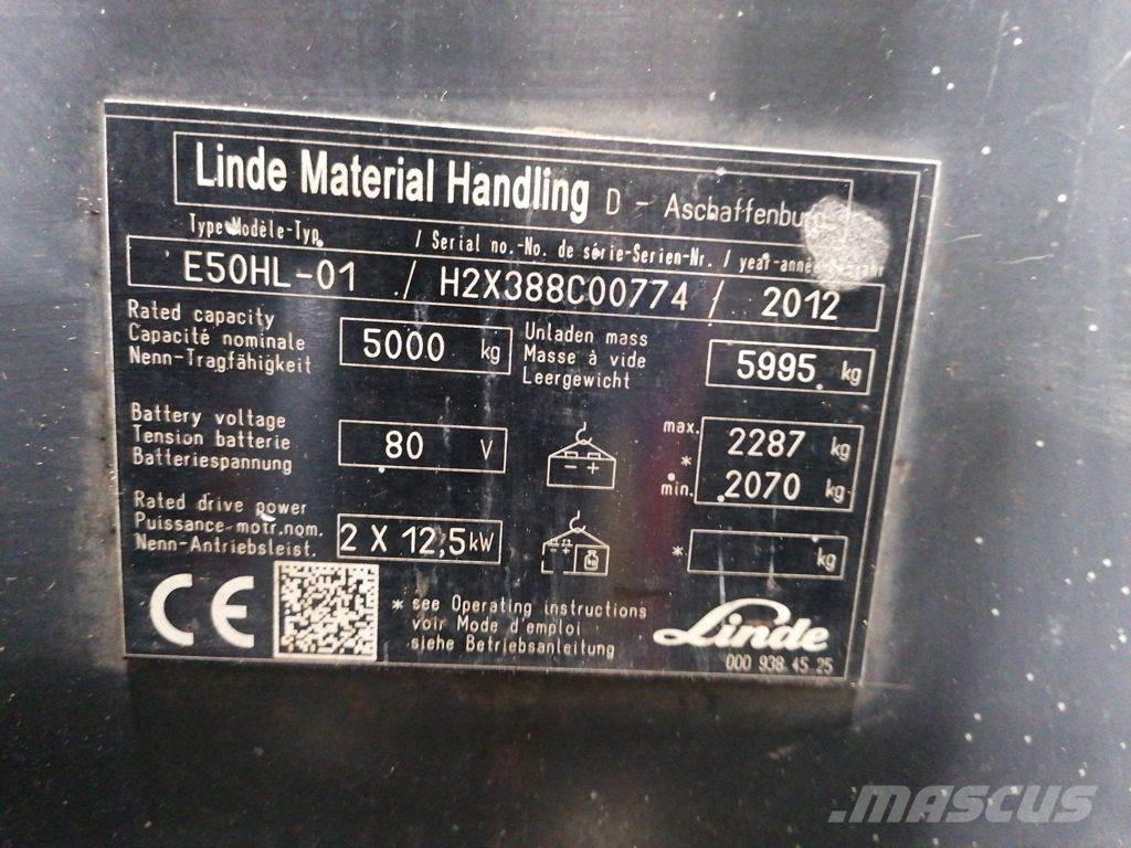 Linde E50HL-01 Carrelli elevatori elettrici