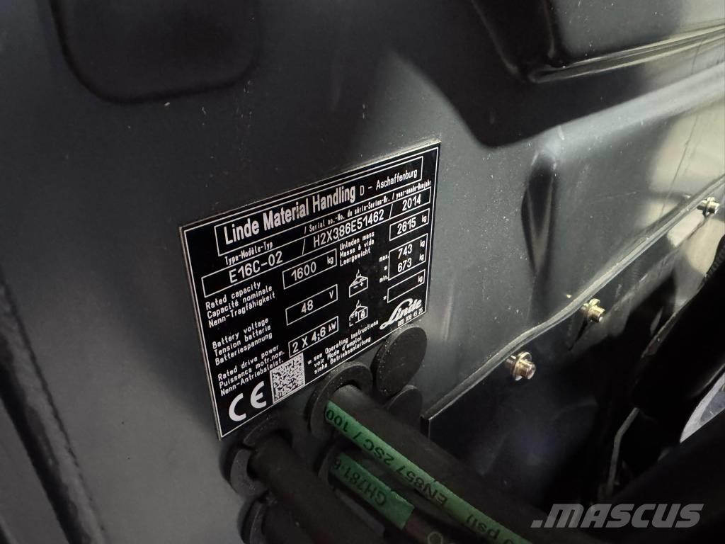 Linde E 16 C-02 Carrelli elevatori elettrici