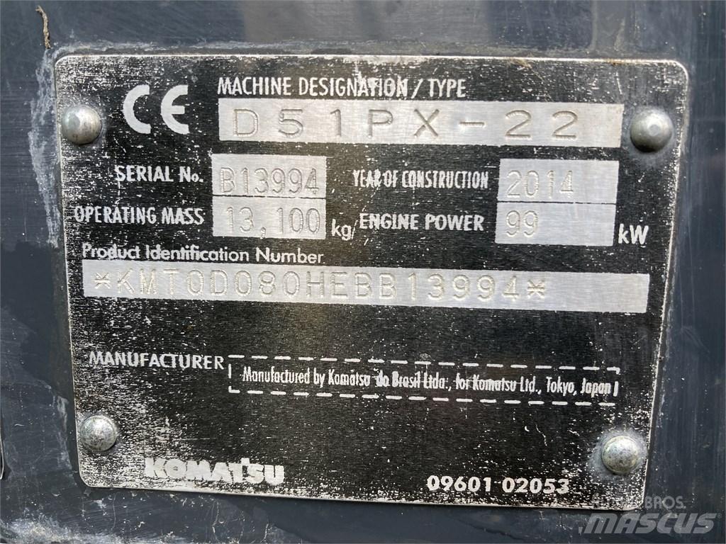 Komatsu DX 51 PX 22 Dozer cingolati