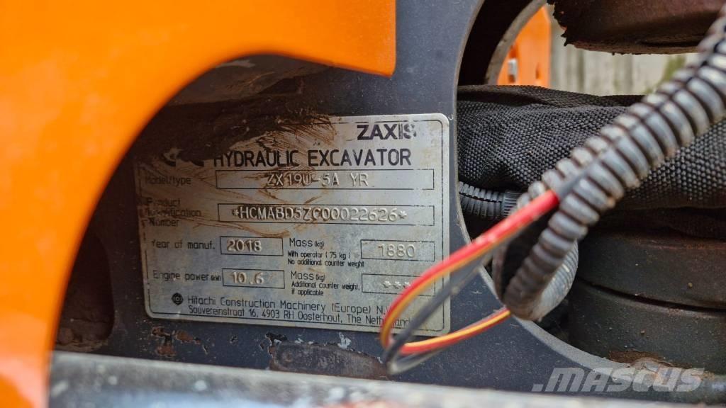 Hitachi ZX 19 U-5 Miniescavatori