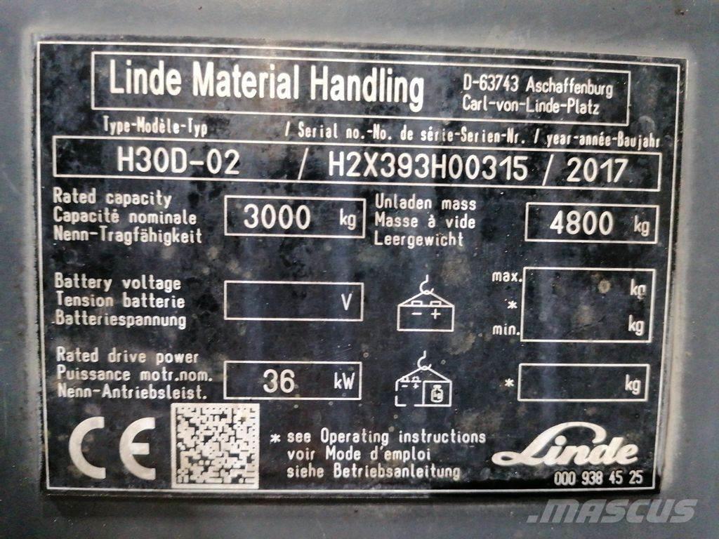 Linde H30D-02 Carrelli elevatori diesel