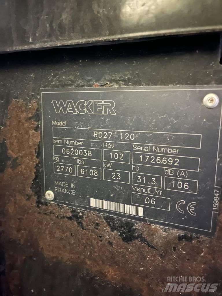 Wacker RD27 Compattatori da suolo