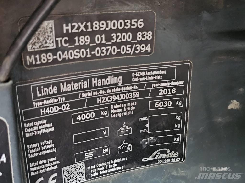 Linde H40D-02 Carrelli elevatori diesel