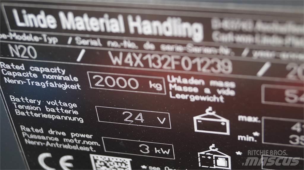 Linde N20 kurz Commissionatore basso livello