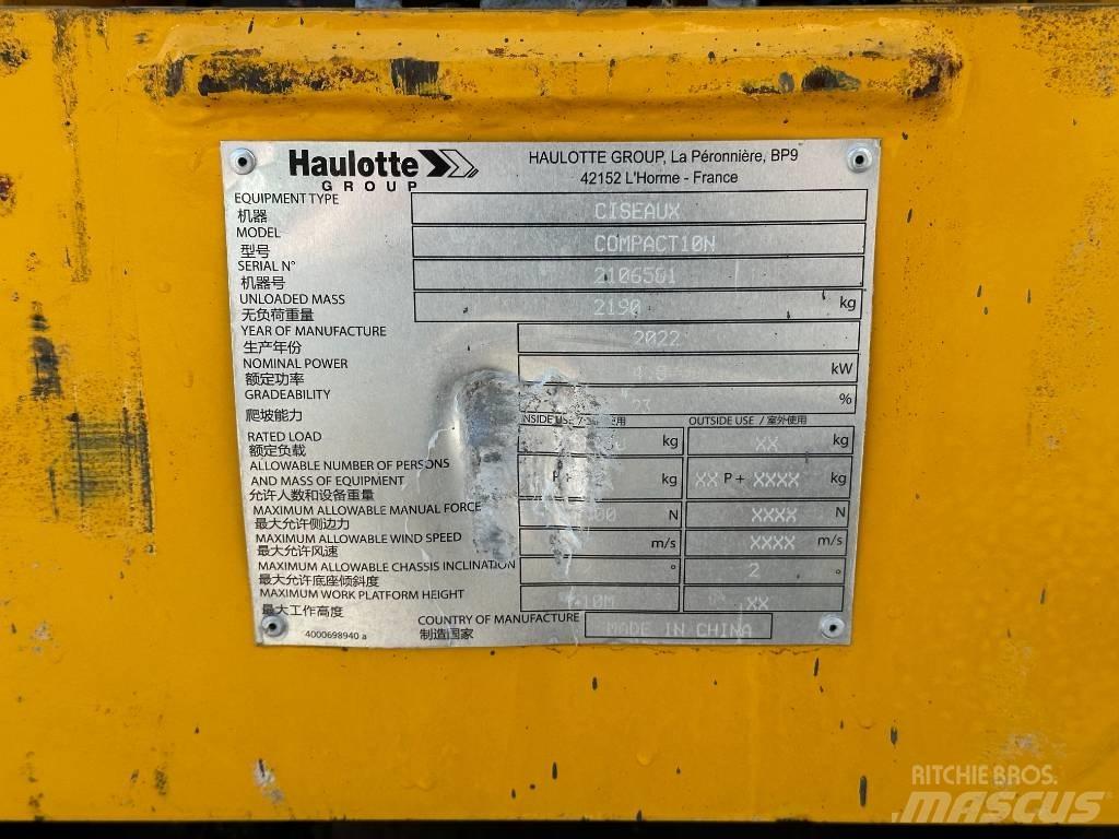 Haulotte COMPACT 10N Piattaforme a pantografo