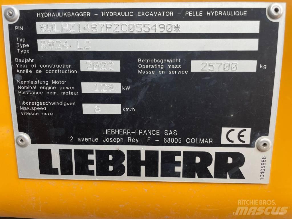 Liebherr R924 G8 Escavatori cingolati