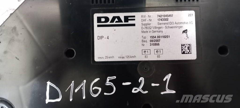 DAF LF 45.     1743502 Componenti elettroniche