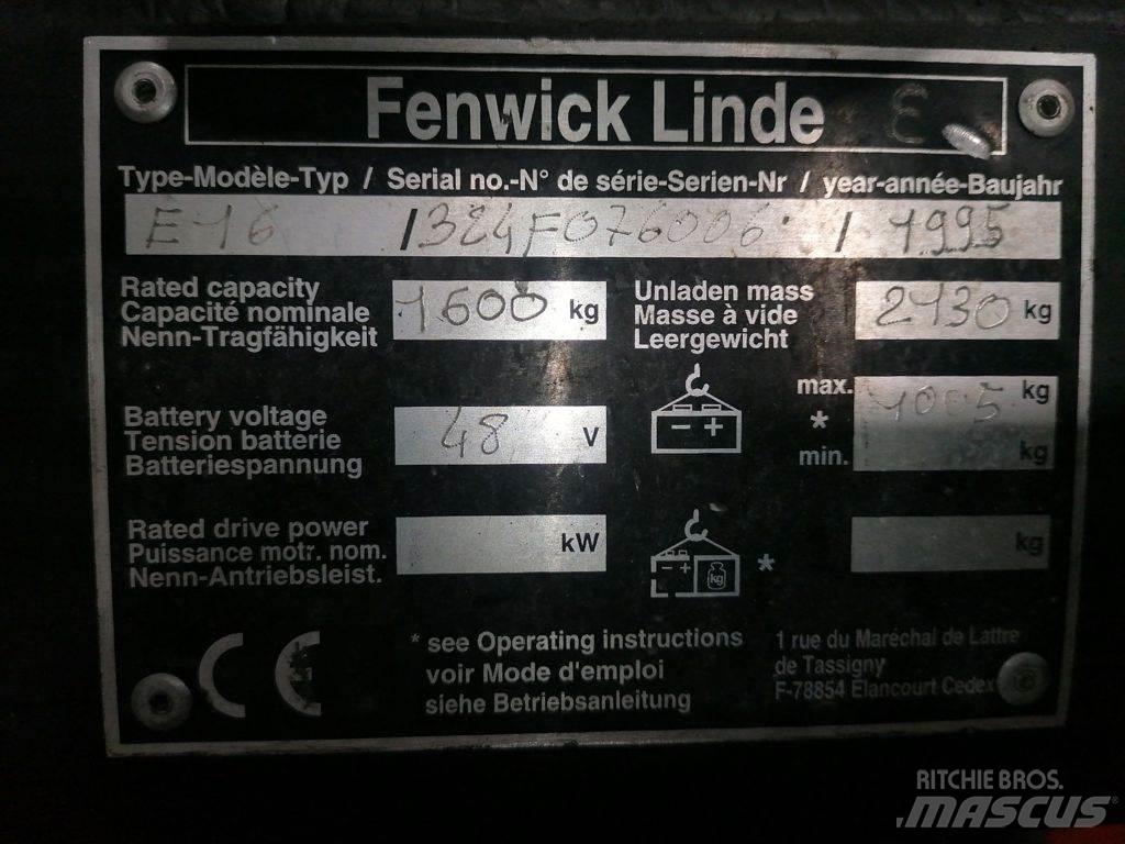Linde E16 Carrelli elevatori elettrici