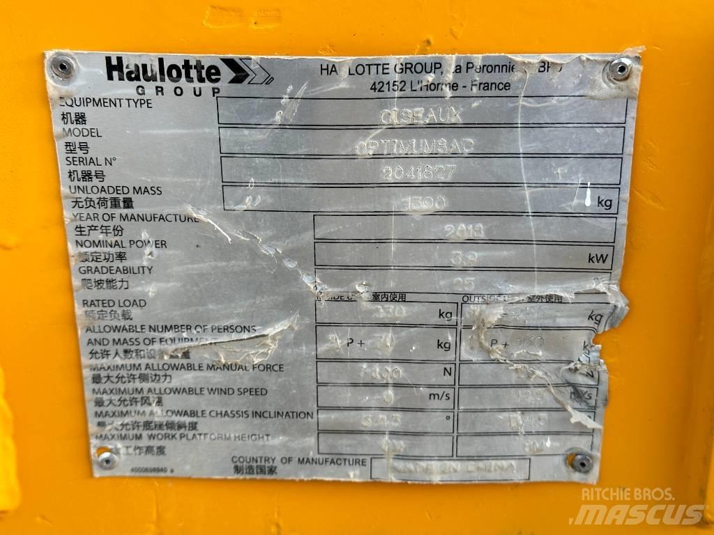 Haulotte OPTIMUM 8 Piattaforme a pantografo