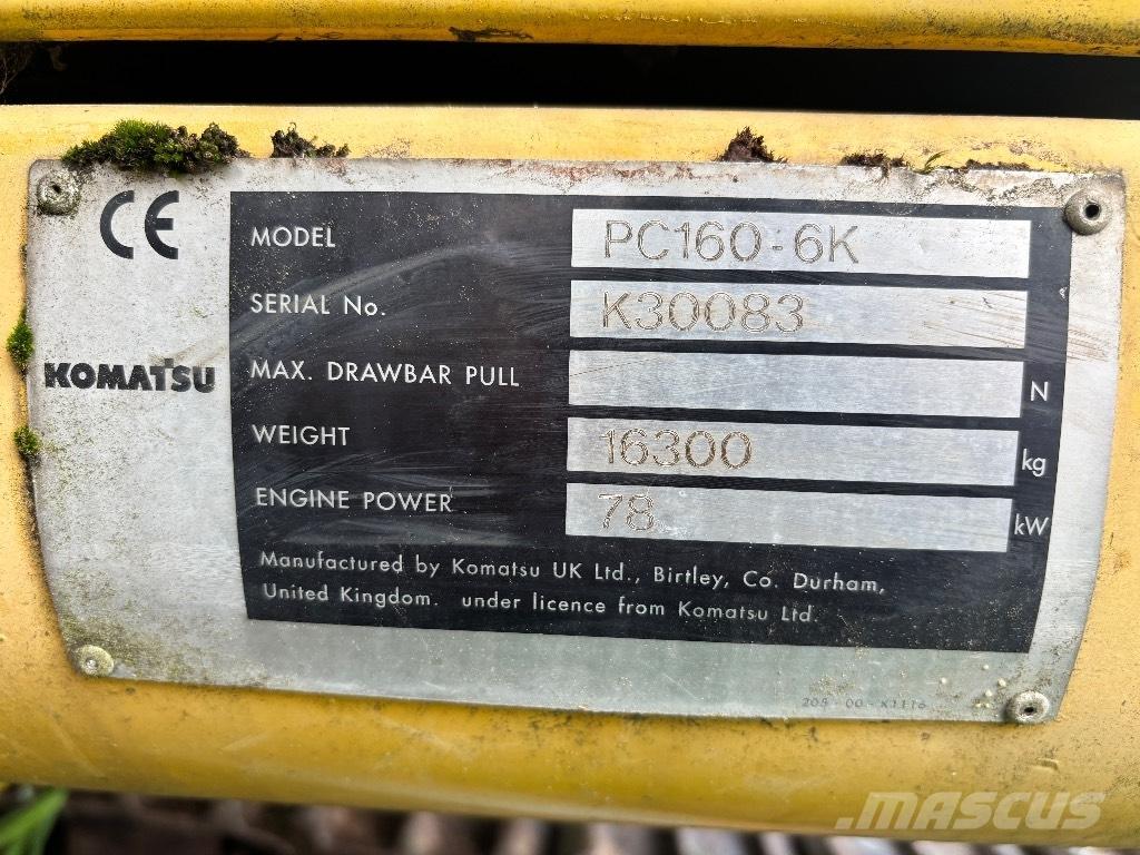 Komatsu PC 160-6K Escavatori cingolati