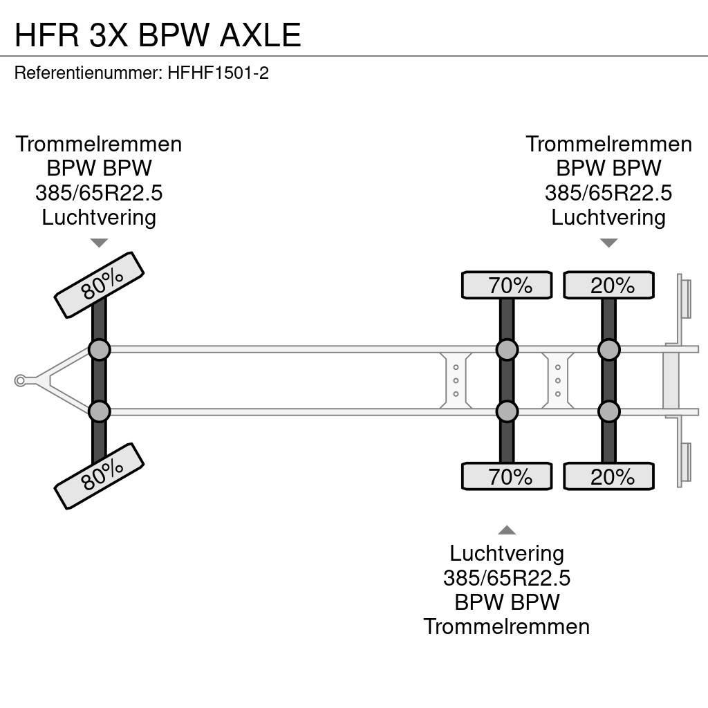 HFR 3X BPW AXLE Rimorchi con sponde ribaltabili
