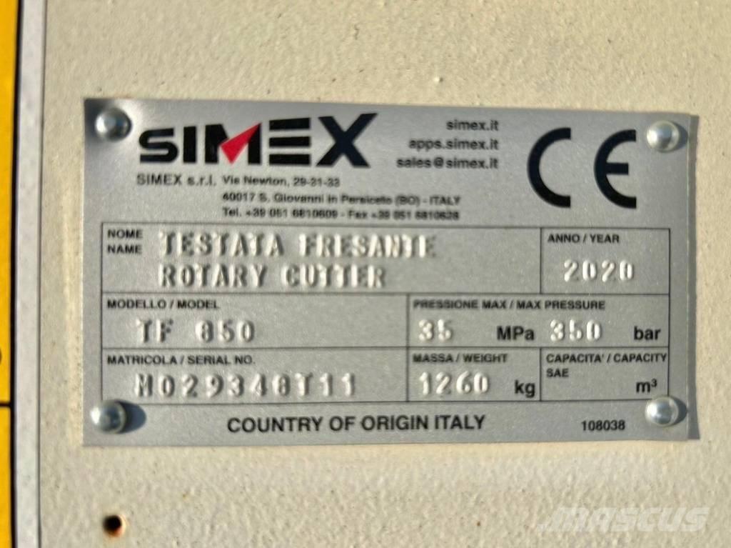 Simex TF850 Scavafossi