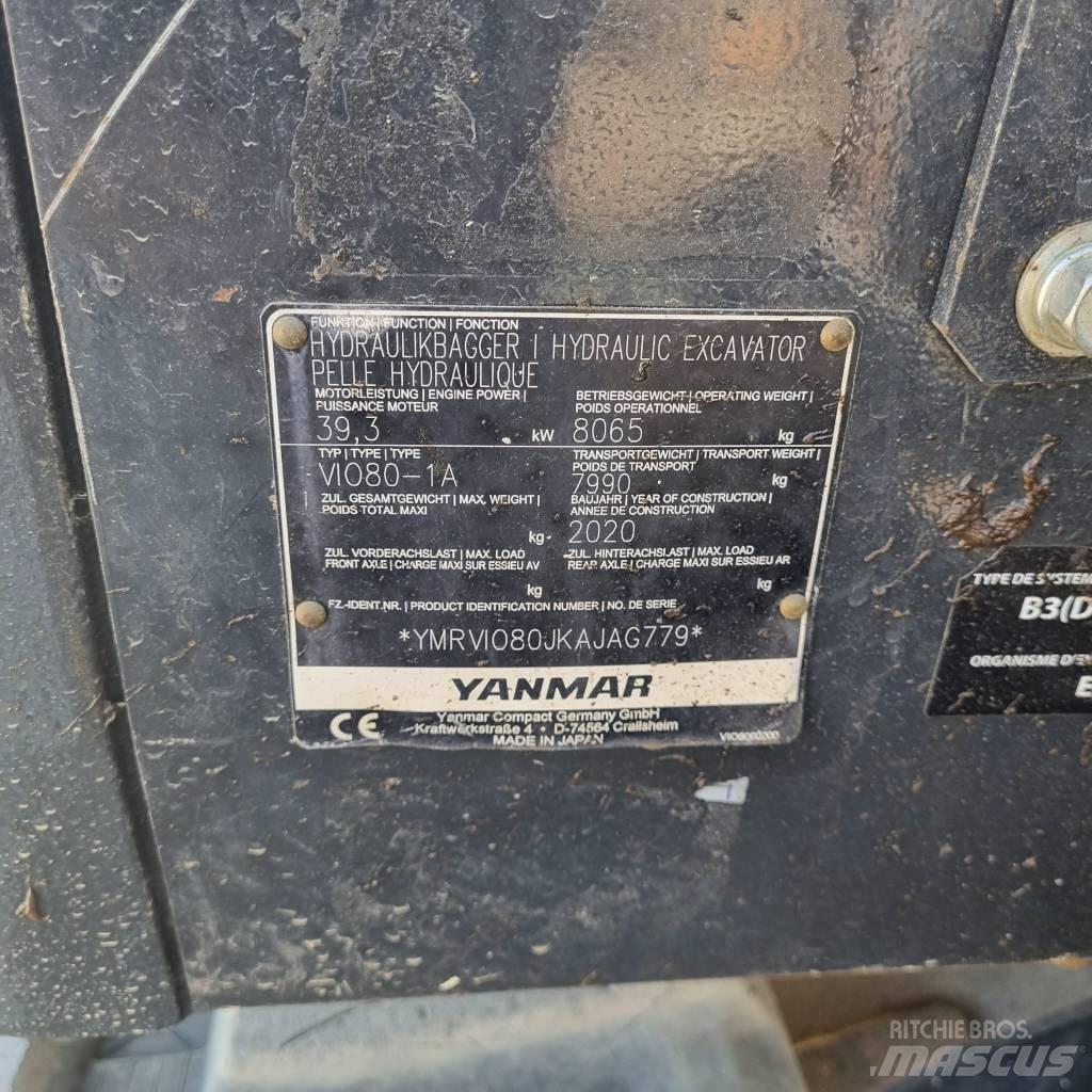 Yanmar Vio 80-1A Escavatori medi 7t - 12t