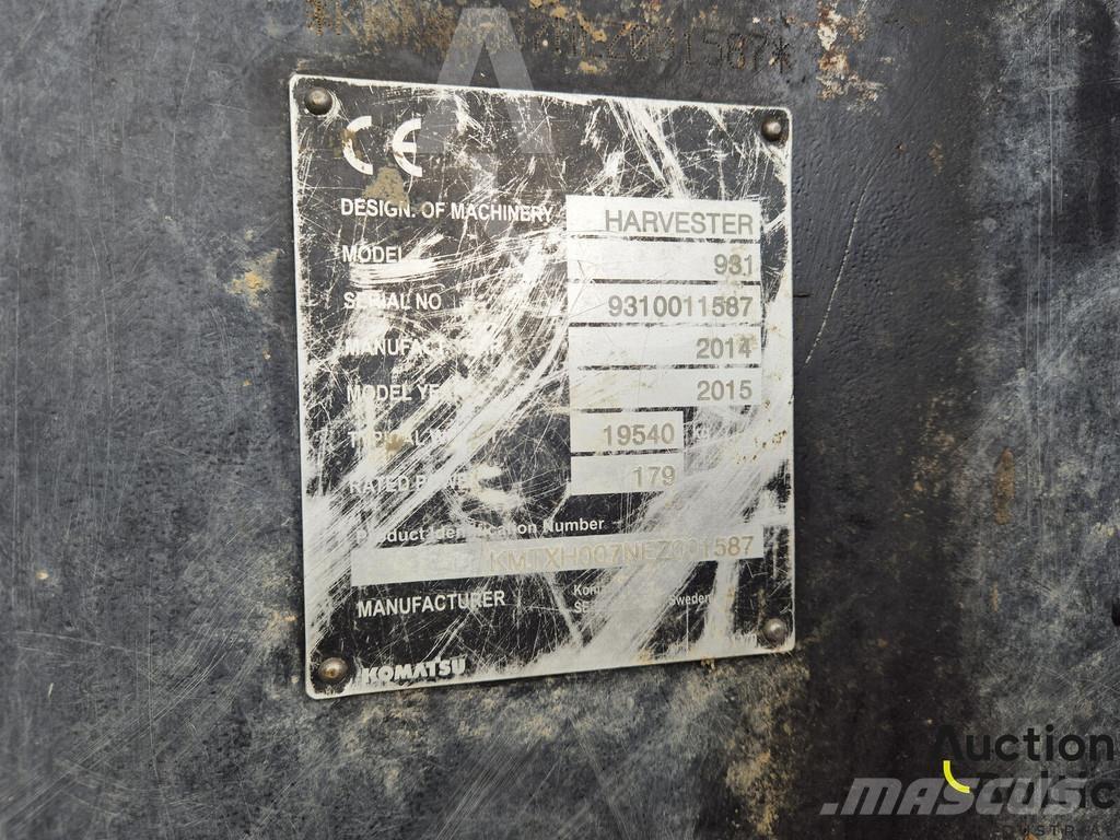 Komatsu 931.1 Abbattitrici, Disboscatrici