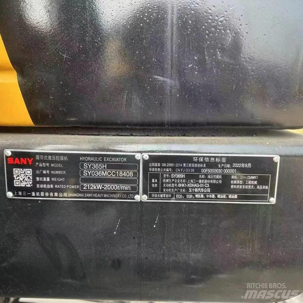 Sany SY 365 H Escavatori cingolati