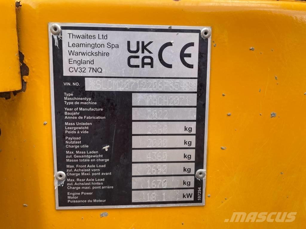 Thwaites MACH2071 Mini dumper