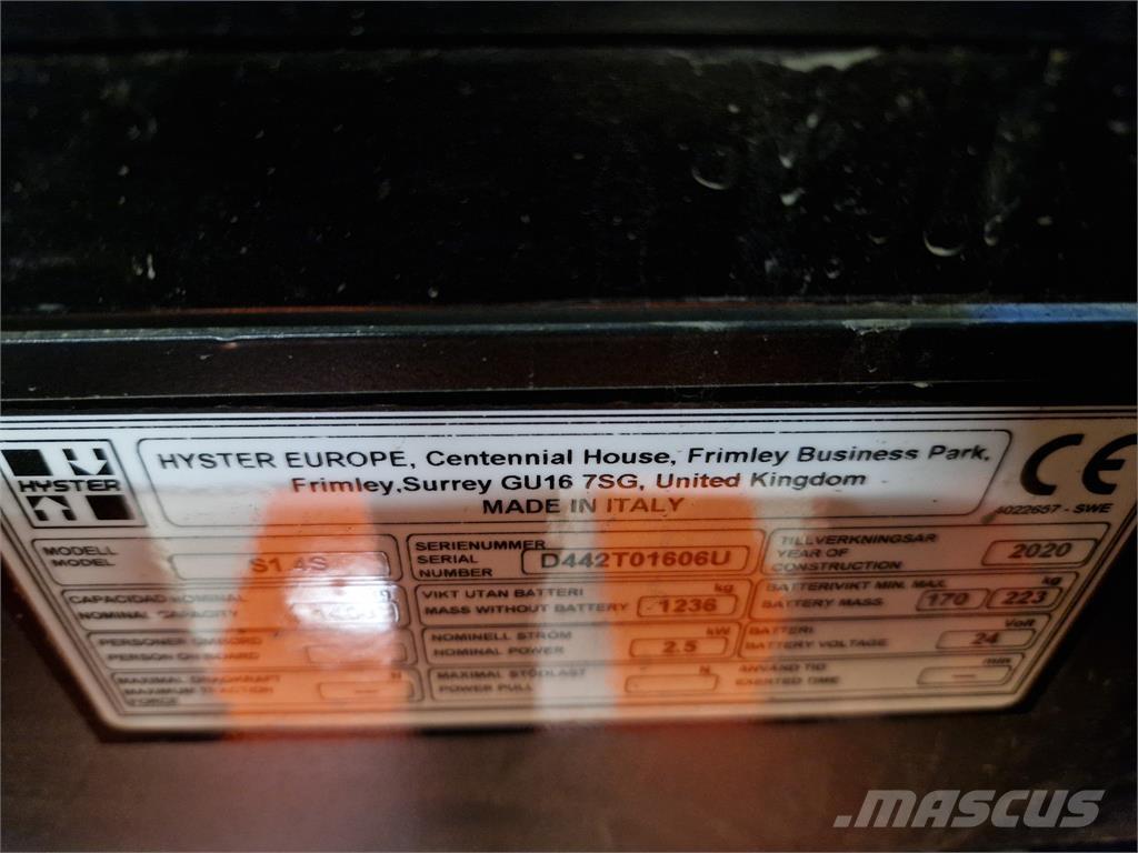 Hyster S1.4S IL Carelli stoccatori  automatici-usati