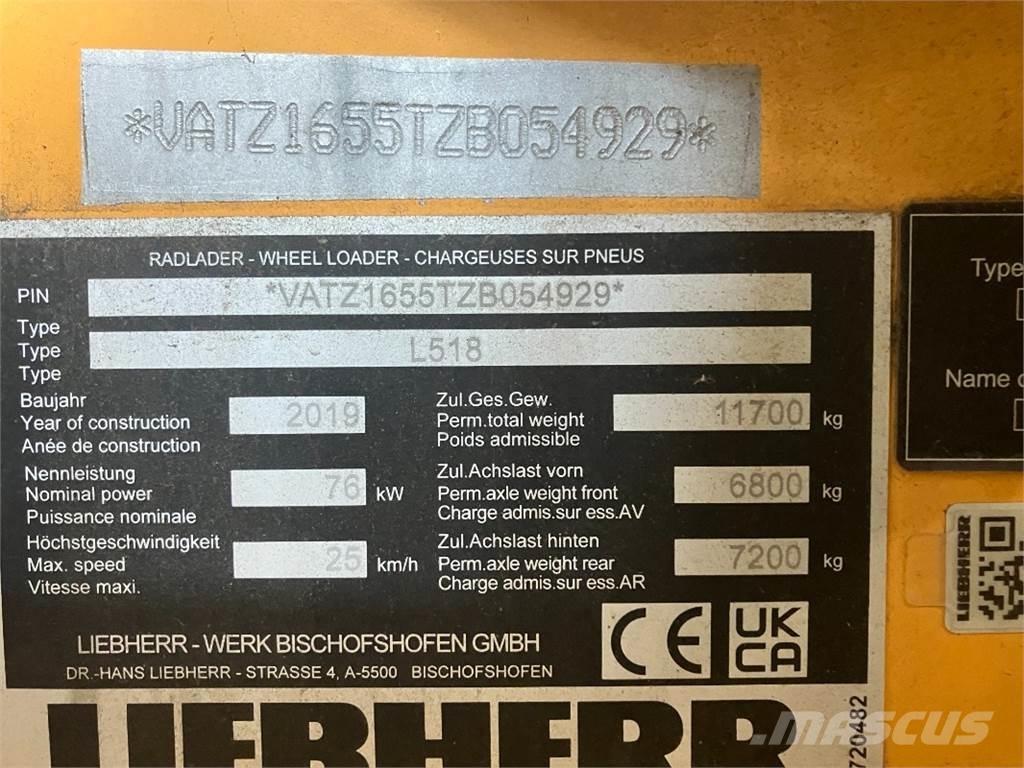 Liebherr L518 Pale gommate