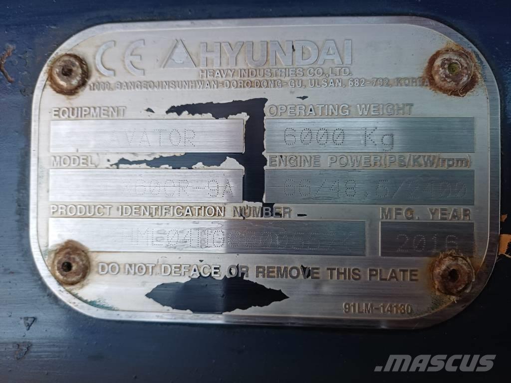 Hyundai 60cr-9a Miniescavatori