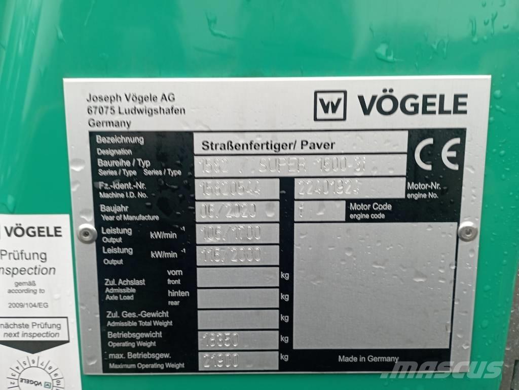 Vögele Super 1600-3i Finitrici