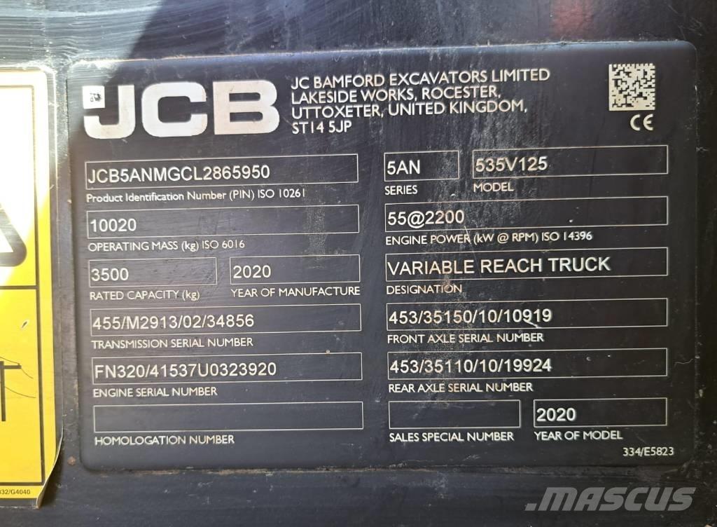 JCB 535 V 125 Sollevatori telescopici