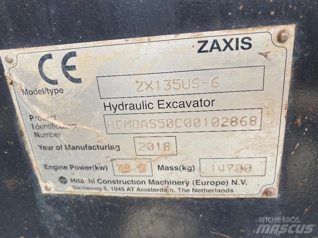 Hitachi ZX 135 US-6 Escavatori cingolati