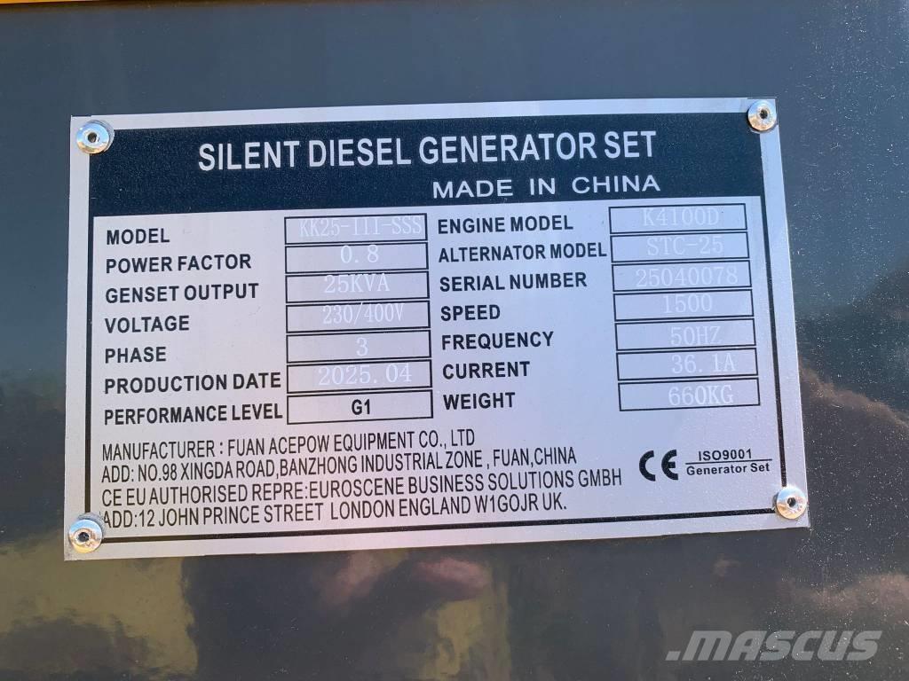 Kawakenki KK25 Generatori diesel