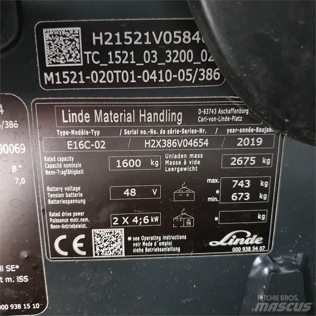 Linde E16C Carrelli elevatori elettrici