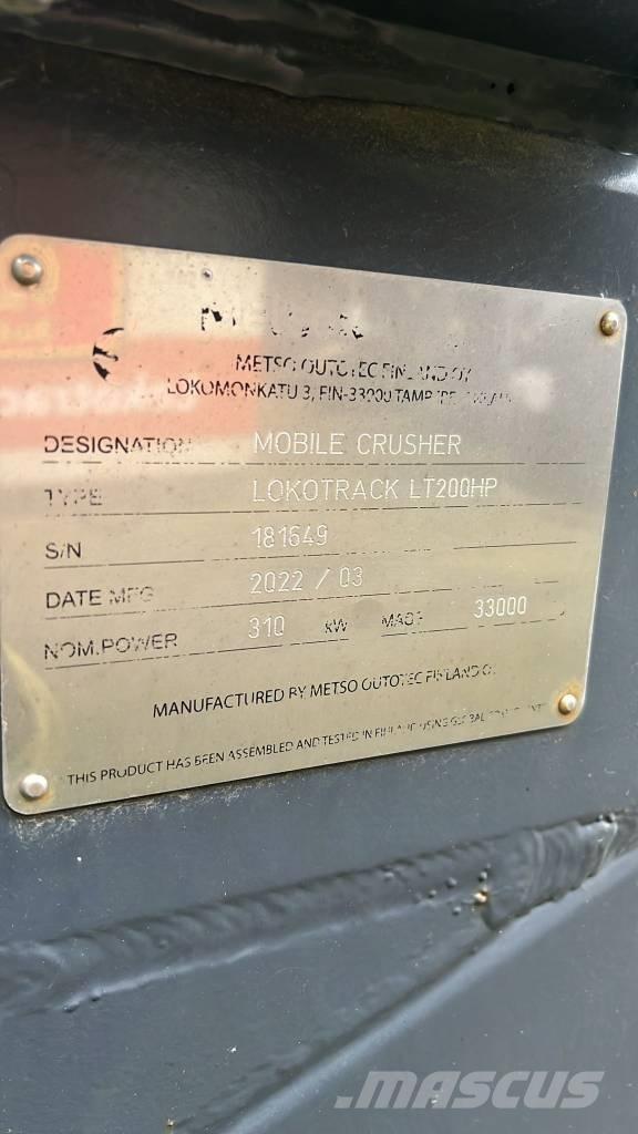 Metso LT 200 HP Frantoi mobili