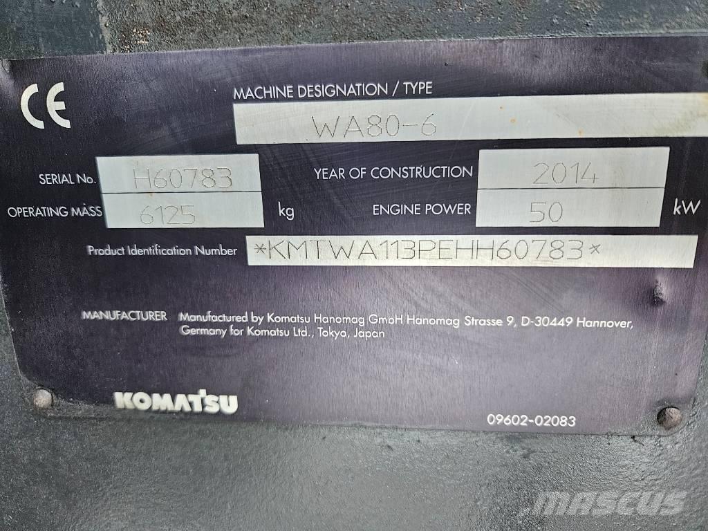 Komatsu WA80-6 Pale gommate