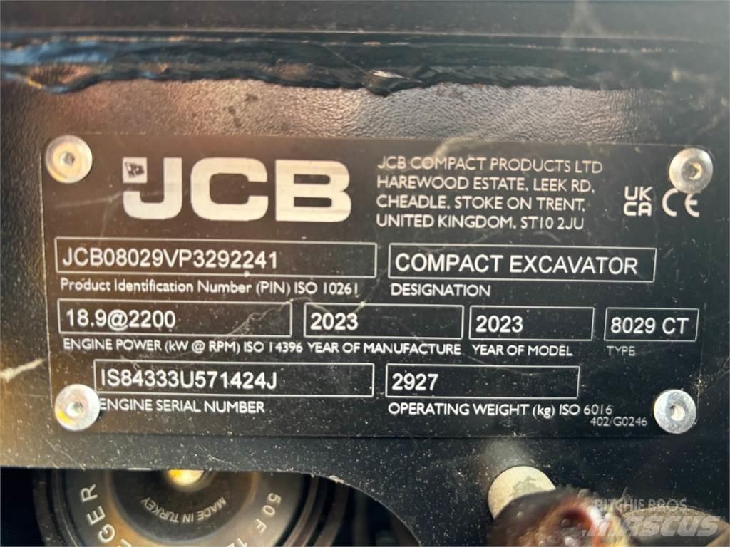 JCB 8029CTS Miniescavatori