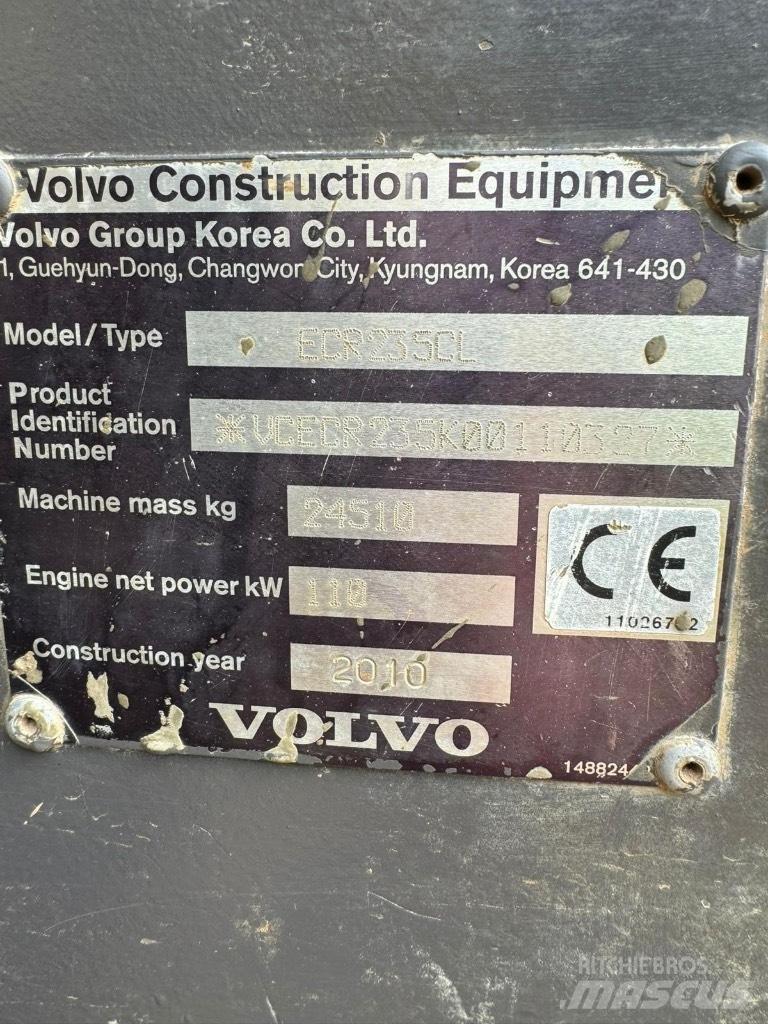 Volvo ECR 235 C L Escavatori cingolati
