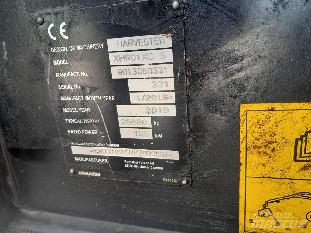 Komatsu 901 XC Abbattitrici, Disboscatrici