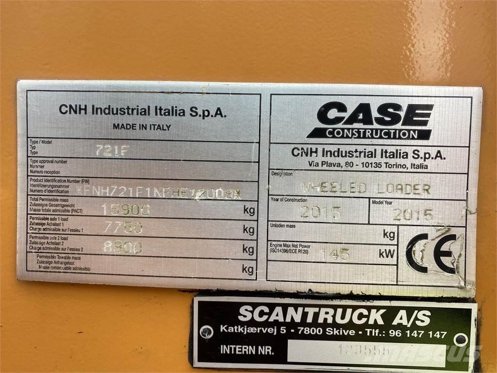 CASE 721F Pale gommate