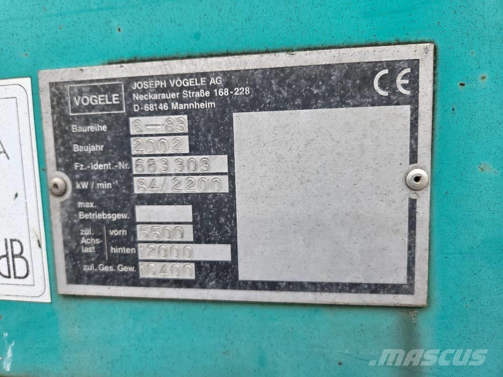 Vögele Super 1603 Finitrici