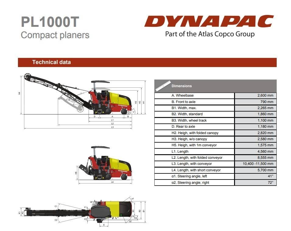 Dynapac PL1000T Fresa a freddo per asfalto