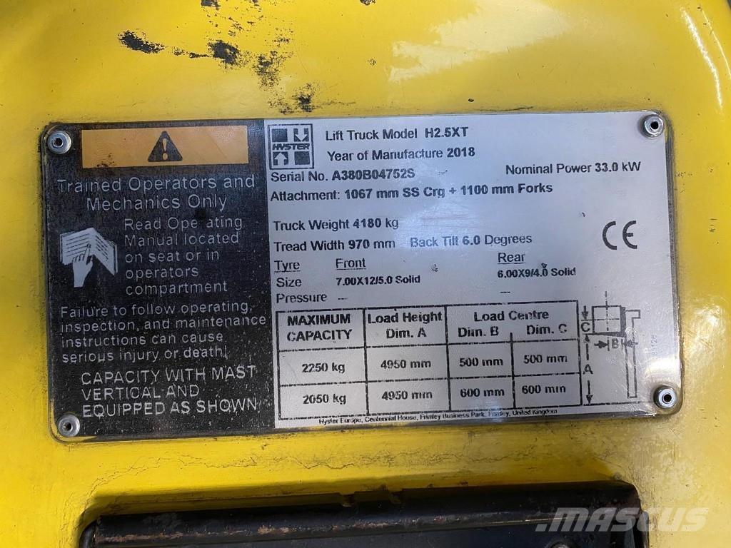 Hyster H2.5XT Carrelli elevatori diesel